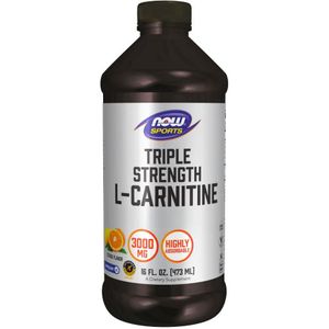 Now Foods - Liquid L-Carnitine Triple Strength - Citrus - 3000mg - 473 ml
