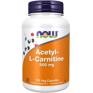 Now Foods - Acetyl-L-Carnitine 500 mg - 100 Vegicaps