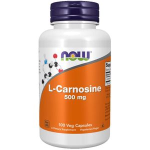 Now Foods L-carnosine, 500 mg, 100 veganistische capsules, glutenvrij