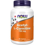 Now Foods Acetyl-L-carnitine (750 mg) 90 tabletten