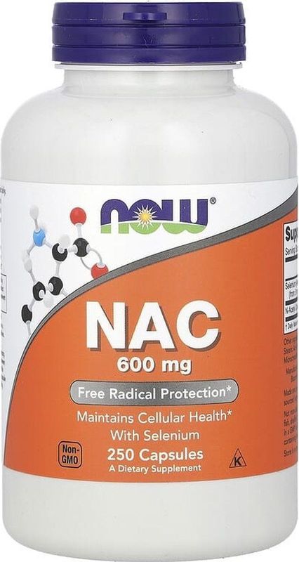 Now Foods - NAC - 600 mg per capsule - 250 capsules