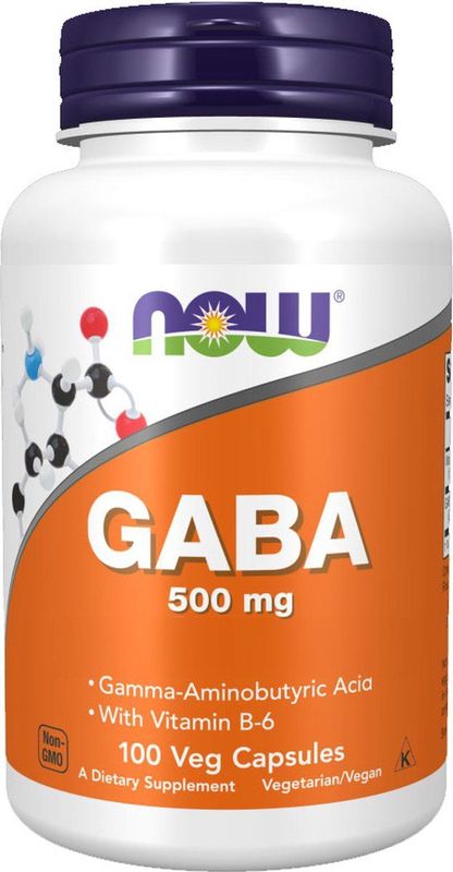 Now Foods GABA 500mg - 100 capsules