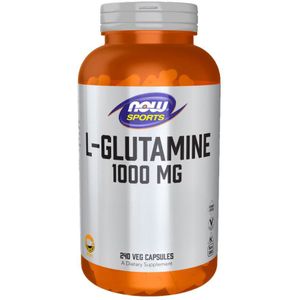 Now Foods - L-Glutamine - 240 v-capsules - 100% Zuivere Glutamine