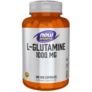 Now Foods - L-Glutamine - 1000 mg - 120 Plantaardige Capsules
