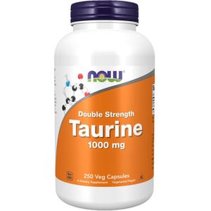 Taurine, Dubbele sterkte, 1,000 mg, 250 capsules, Now Foods