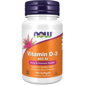 Now Foods Vitamine D3 - 180 capsules