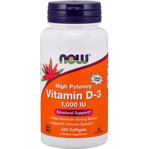 Now Foods Vitamine D3 1000IE 360 Softgels