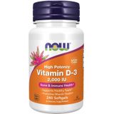 NOW Foods - Vitamin D-3 2000 IU Softgels - 240 softgels