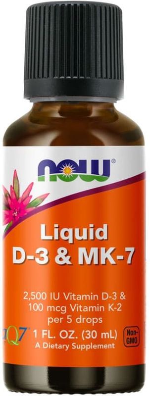 Now Foods - Vloeibaar D-3 & MK-7 - 30 ml - Vitamine D3