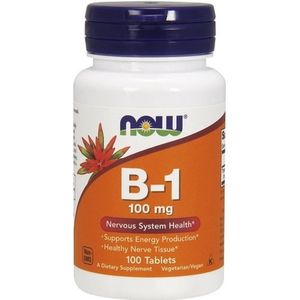 NOW Foods Vitamine B 1 100mg ( tabletten)