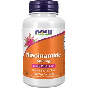 Now Foods - Niacinamide 500 mg - Plantaardige Capsules - 100 stuks