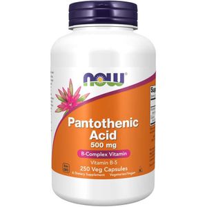 NOW Foods - Pantotheenzuur, 500 mg (250 Capsules)