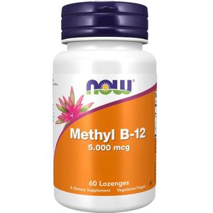 Now Foods - Methyl B-12 - Vitamine - 5000 mcg - 60 zuigtabletten