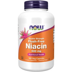 NOW FOODS - Niacine Flush-Free - 180 V-Caps - 500mg per Capsule