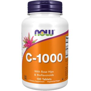 Now Vitamine C-1000 rozenbottel bioflavonoïden 100 tabletten