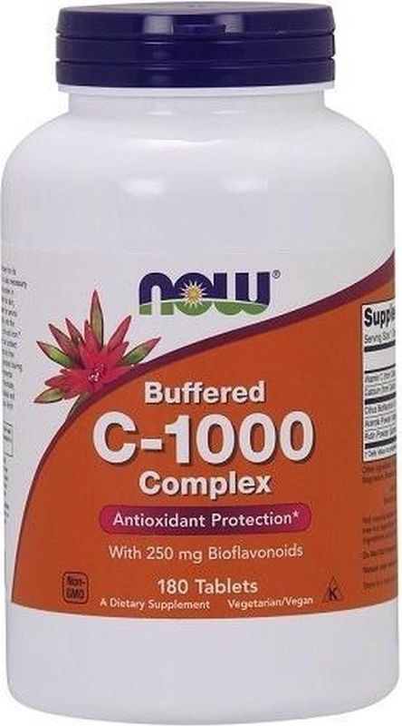 NOW Foods Vitamine C 1000 Buffered 180 tabletten