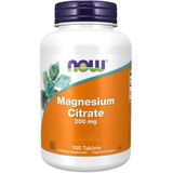 Now Foods , Magnesiumcitraat 200 mg, 250 tabletten