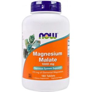 Now Foods - Magnesium Malate 1000mg - 180 Tabletten