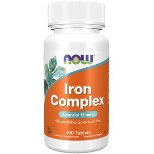 Mineralen - Iron Complex 100 Tablets - NOW -