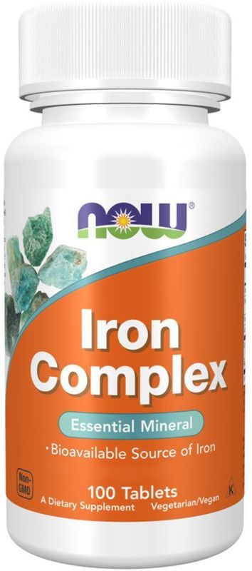 Mineralen - Iron Complex 100 Tablets - NOW -