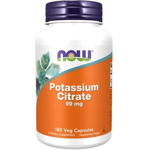 Potassium citrate 99mg 180 capsules - kaliumcitraat voor een normale spierfunctie | NOW