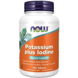 Now Foods, Kalium Plus-jod, 180 tabletten