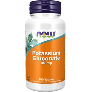 NOW Foods - Potassium (Kalium) Gluconaat 99mg (100 tabletten)