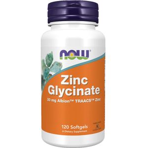 NOW Foods - Zink Glycinaat - Softgel - Opneembare Vorm van Zink