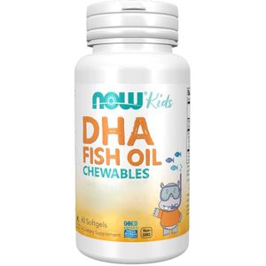 NOW Foods - DHA Kids Fish Oil - Vetzuren - 60 Chewables - Smakelijke Fruitsmaak