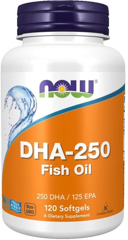 Now Foods - DHA-250 - Visolie - 120 Żelek - 250 DHA / 125 EPA