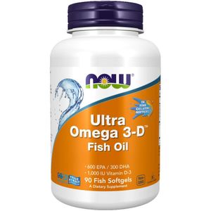 Now Foods - Ultra Omega-3-D - Voedingssupplement - 1200 mg - 90 Softgels