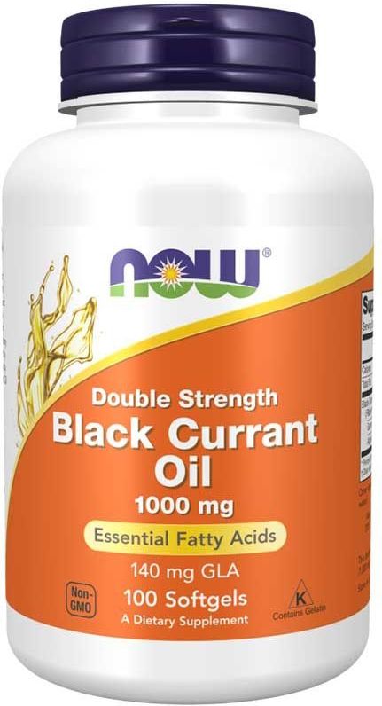 Now Foods - Black Currant Oil - Zwarte Bessenolie - 1000mg - Koudgeperst