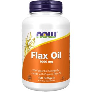 Now Foods - Lijnzaadolie - 1000 mg - 100 Softgels