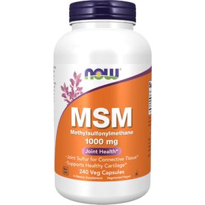 Now Foods - MSM - Plantaardige Capsules - 1000 mg - 240 stuks