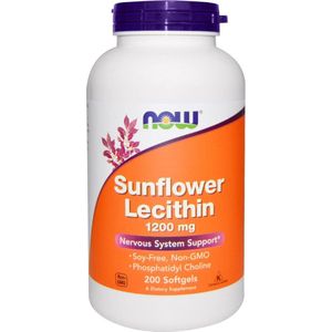 NOW Foods Sunflower Lecithin 1200mg 200 softgels