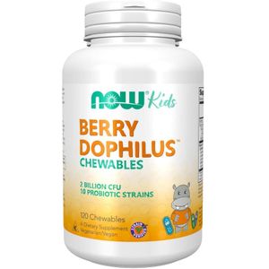 Now Foods - Berry Dophilus Kids - Probiotica - 120 Kauwtabletten
