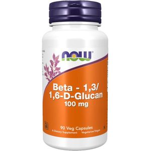 Now Foods - Beta 1, 3/1, 6 D Glucan - 100 mg - 90 Plantaardige Capsules