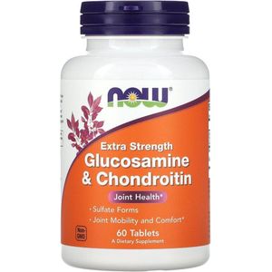 Now Foods - Glucosamine & Chondroïtine - Voedingssupplement - 60 Tabletten