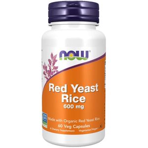 Now Foods - Rode Gist Rijst - 600mg - 60 Capsules
