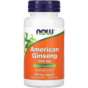 NOW Foods - Amerikaanse Ginseng - 100 Capsules - 500 mg per Capsule