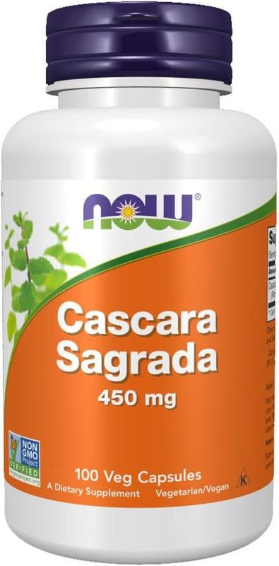 Now Foods - Cascara Sagrada - Plantaardige Capsules - 450 mg - 100 stuks