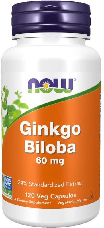 NOW - Ginkgo Biloba Extract - 120 Veg Capsules