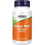 Now Foods - Ginger Root Extract - 90 V-Caps - 250mg Gember Extract per Capsule