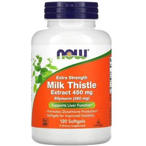 NOW Foods - Silymarin Milk Thistle Extract - 450mg - 120 Softgels