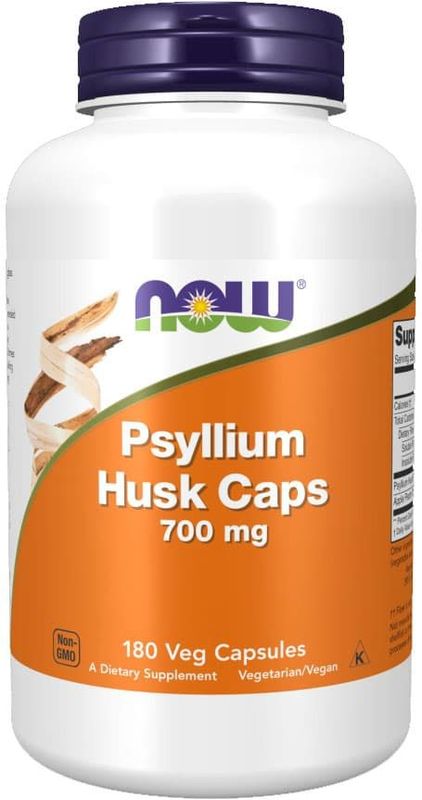 Now Foods - Psyllium Husk Caps - 180 Plantaardige Capsules - Met Appelpectine