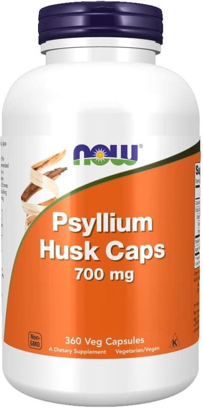 Now Foods - Psyllium Husk 700mg + Pectin - 360 V-Caps - Laxeermiddel