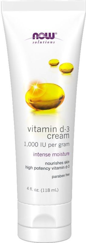 Now Foods, Vitamine D-3-Creme, 4 fl oz (118 ml)