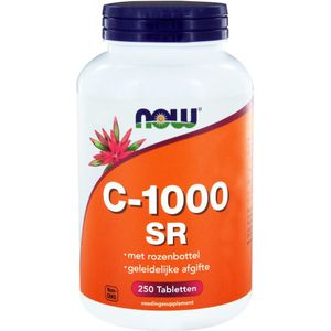 NOW C-1000 SR met rozenbottel (250 tabletten)