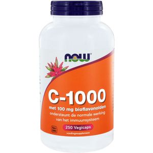 NOW Vitamine C-1000mg bioflavonoiden (250 vegicaps)