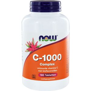 Now Foods - Vitamine C-1000 Complex (Buffered) - Met 250 mg Bioflavonoïden - 180 Tabletten